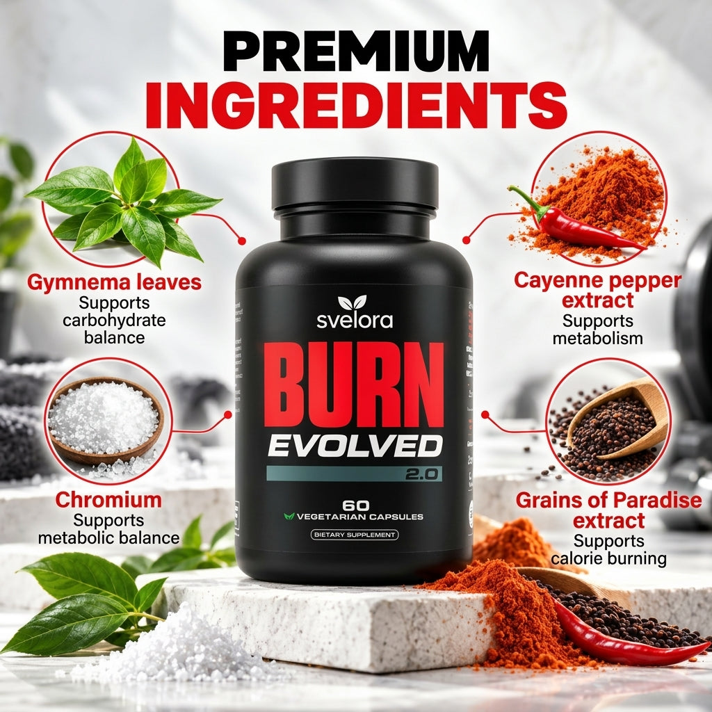 Burn Evolved 2.0 – Liquid Superfood Formula with Turmeric, Ginger & Black Seed – 60 ml
