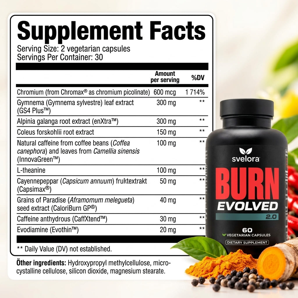 Burn Evolved 2.0 – Liquid Superfood Formula with Turmeric, Ginger & Black Seed – 60 ml