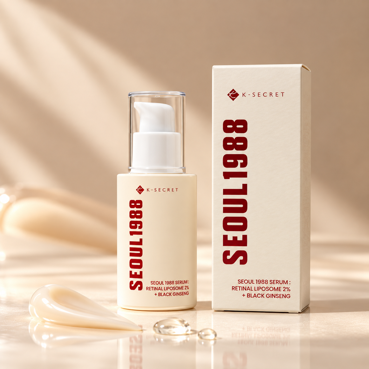 K-SECRET SEOUL 1988 Retinal Serum 2% + Black Ginseng – 30ml