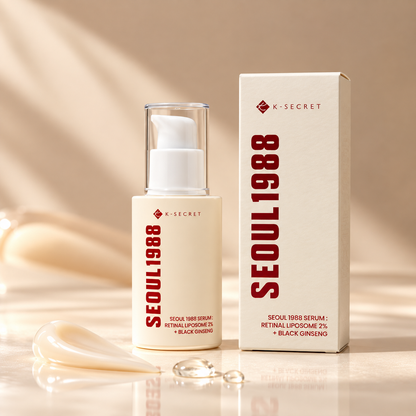 K-SECRET SEOUL 1988 Retinal Serum 2% + Black Ginseng – 30ml
