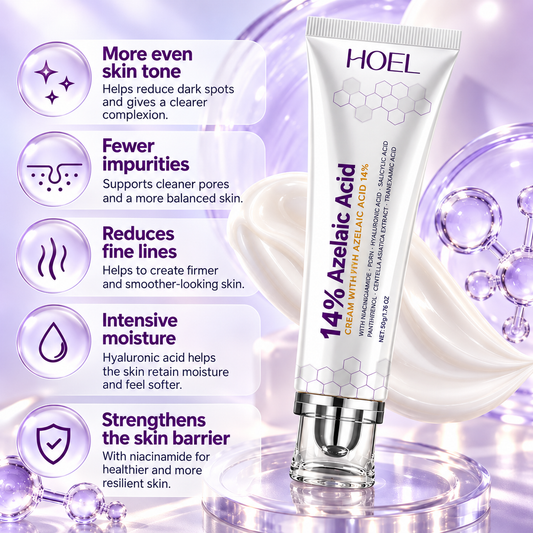 14% Azelaic Acid Face Cream – For Uneven Skin Tone, Pigmentation Marks & Impurities – 30 g