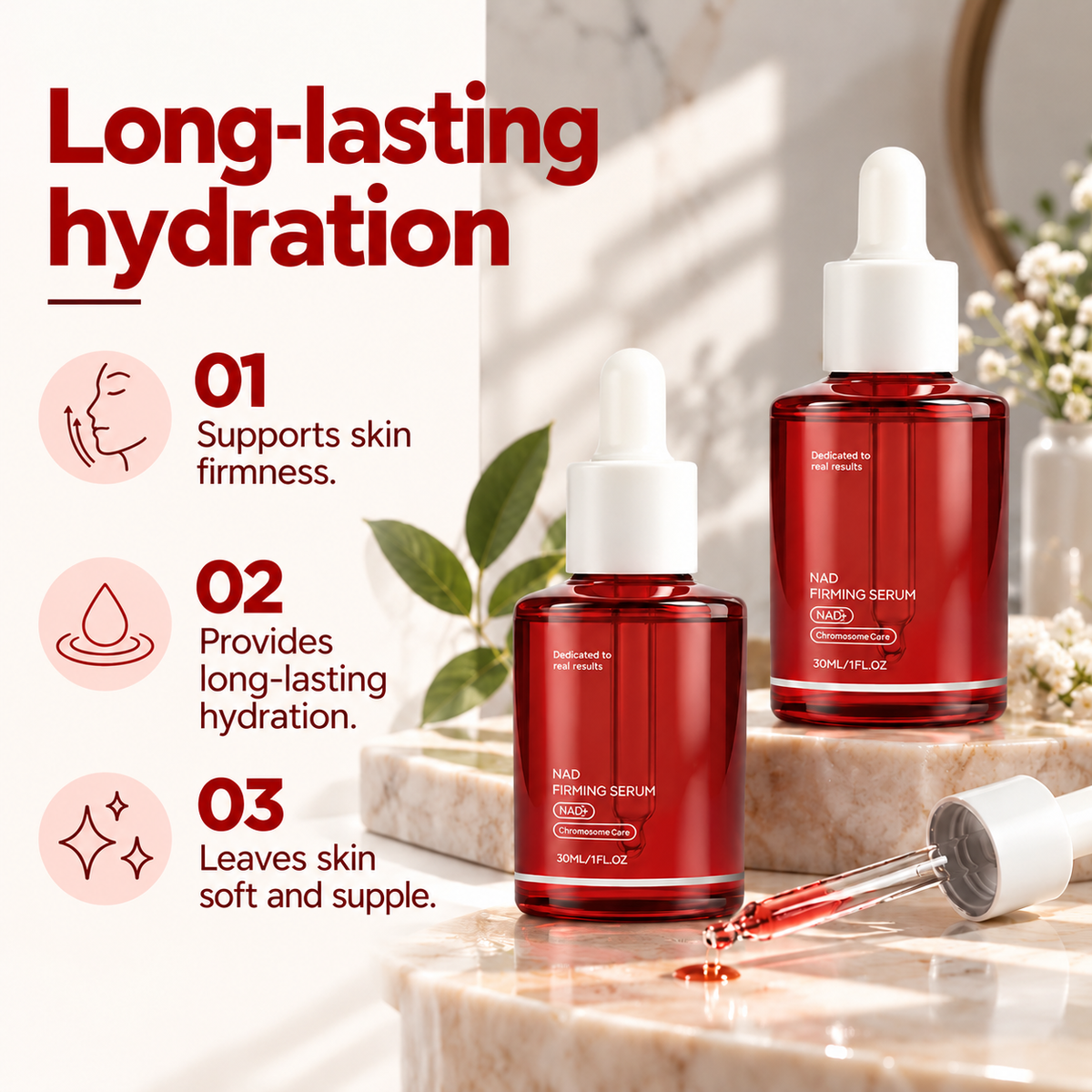 NAD Firming Serum with Collagen – Moisturizing & Tightening Facial Serum 30 ml