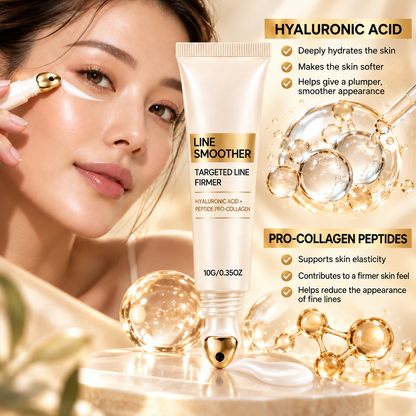 LINE SMOOTHER Anti-Age Cream for Fine Lines with Hyaluronic Acid & Peptides – 10 g