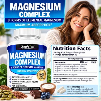 Magnesium Complex 8-in-1  – 90 Capsules