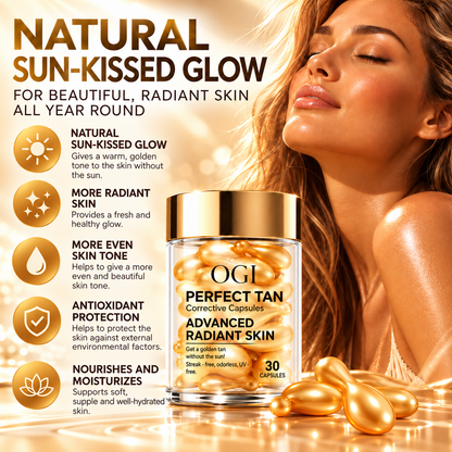 Perfect Tan Brun Utan Sol Serum Capsules – Golden Skin Tone – 30 Capsules