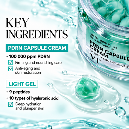 PDRN Capsule Cream – Moisturizing Face Cream with 100,000 ppm PDRN & Peptides
