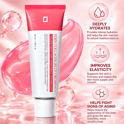 PDRN Collagen Jelly Cream – Moisturising Face Cream with 7 Types of Collagen – 50 ml