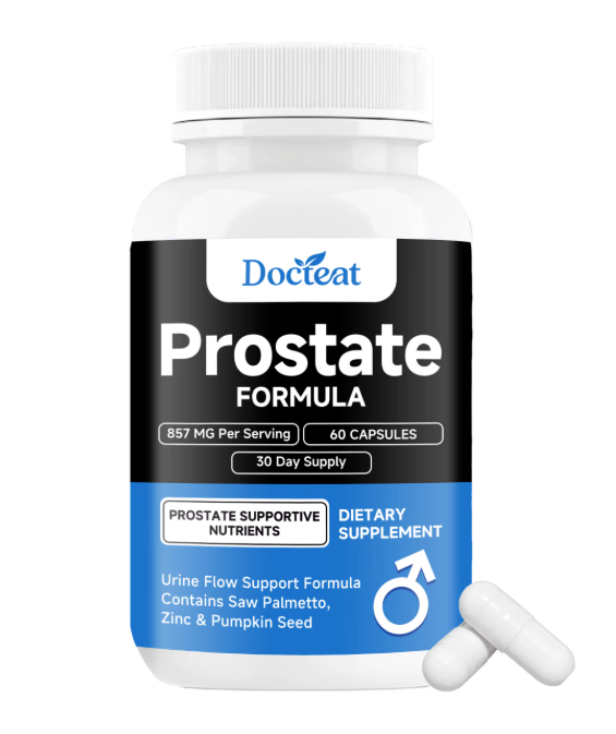 Docteat Prostate Support Supplement – Saw Palmetto, Zinc & Pumpkin Seed – 60 Capsules