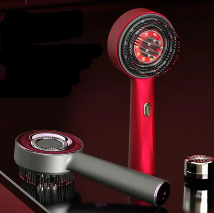 Electric Scalp Massager with Oil Applicator & Red Light – Rechargeable Hair Comb - ScalpGlow™