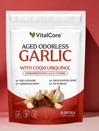 VitalCore Aged Odorless Garlic + CoQ10