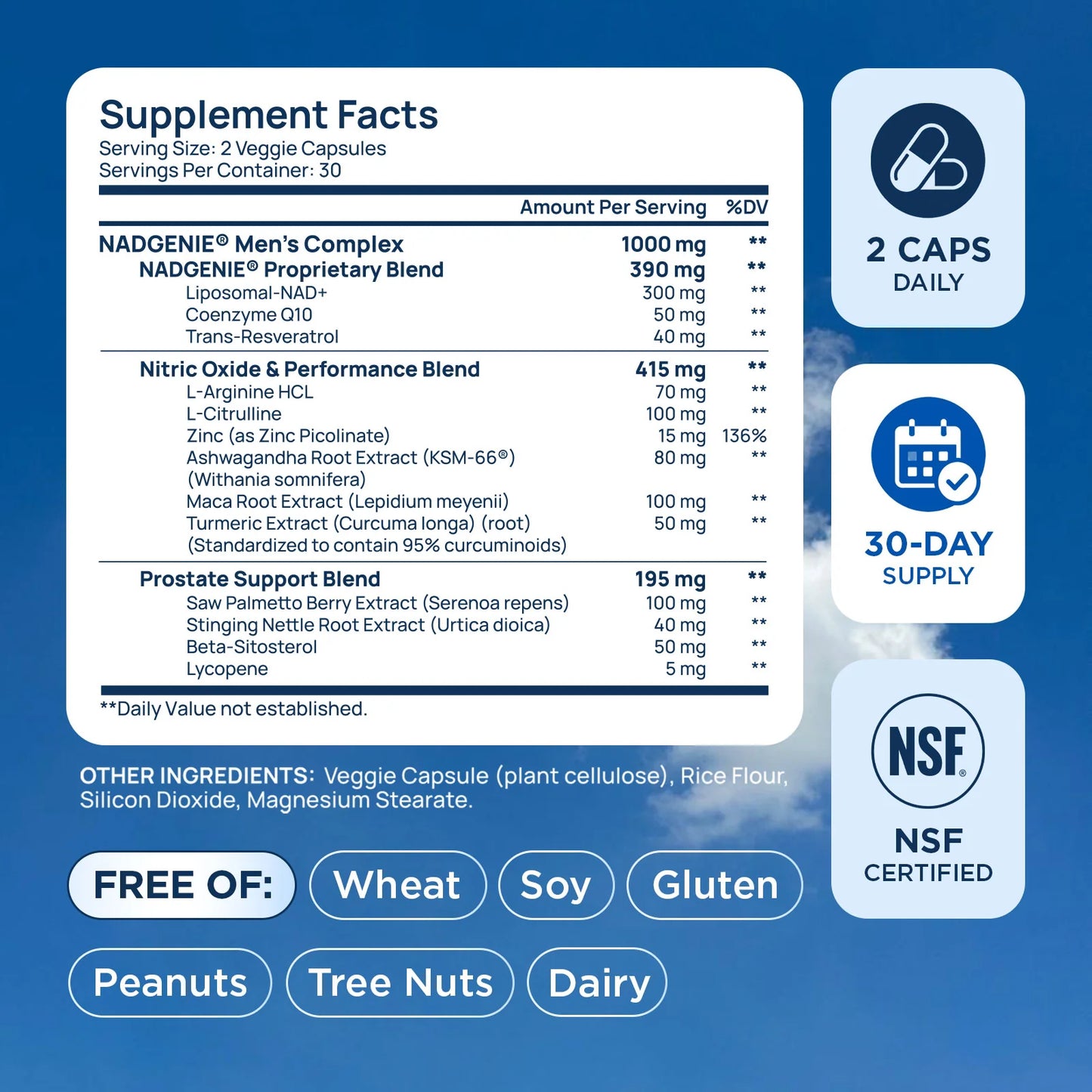 NAD+ for Men – Daily Wellness & Vitality Support Capsules