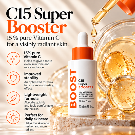 C15 Super Booster Face Serum with 15% Vitamin C, Vitamin E & Ferulic Acid – 20 ml