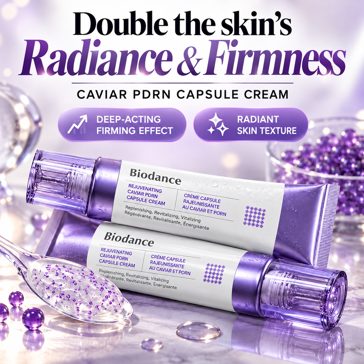 Biodance Caviar PDRN Capsule Cream – Face Cream with Caviar & PDRN for Firmer Skin, Radiance & Hydration