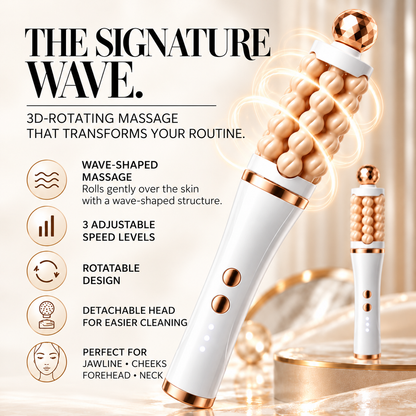 3D Facial Massage Roller – 3 Speeds & Rotation in Two Directions