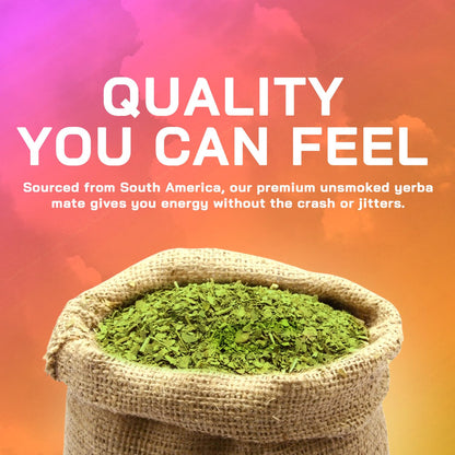Yerba Mate Capsules 375mg – Natural Caffeine Energy & Focus – 60 Capsules