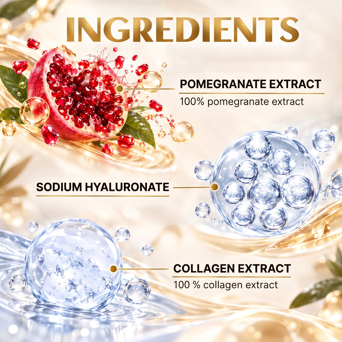 Golden Age Anti-Aging Face Serum with Hyaluronate – 30 ml