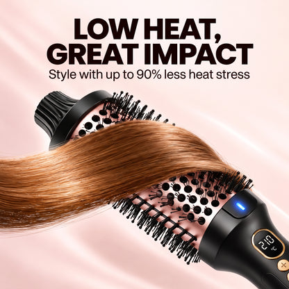 Electric Heat Brush with Ionic Technology – LED Display, Adjustable Temperature up to 210°C