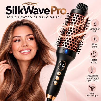 Electric Heat Brush with Ionic Technology – LED Display, Adjustable Temperature up to 210°C