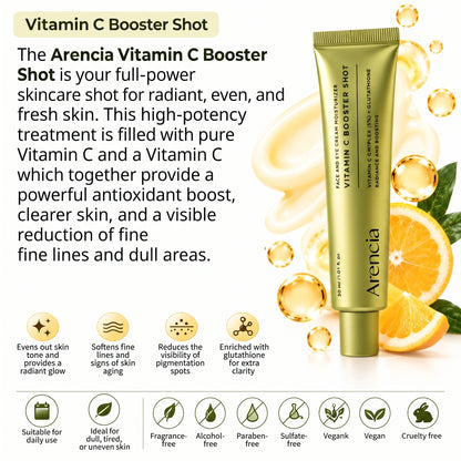 Arencia Vitamin C + Retinal Booster Duo – Face Care for Radiance & Firmer Skin, 2 × 30 ml