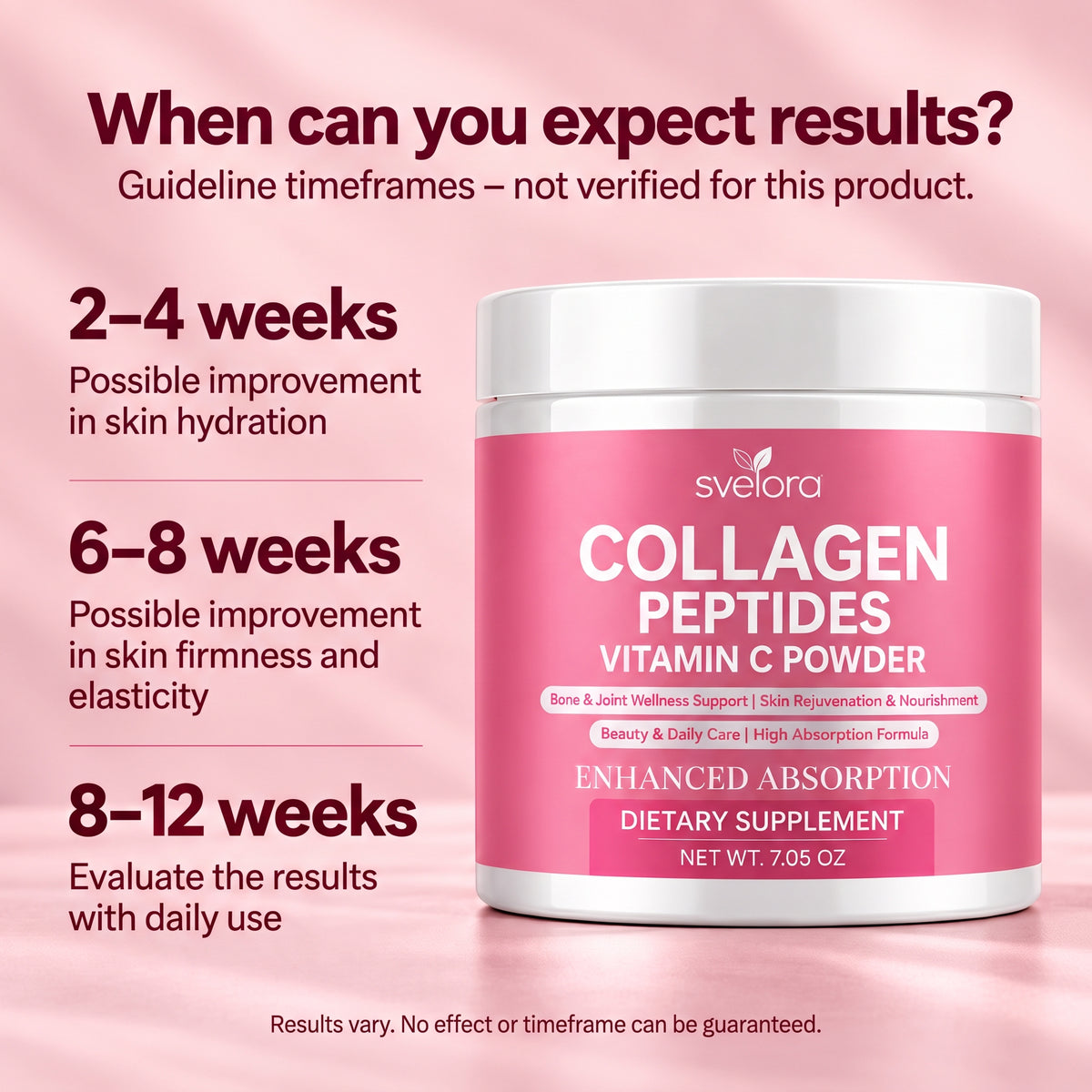 Collagen Peptides with Vitamin C – Powder Supplement 200g