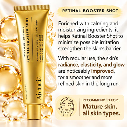 Arencia Vitamin C + Retinal Booster Duo – Face Care for Radiance & Firmer Skin, 2 × 30 ml