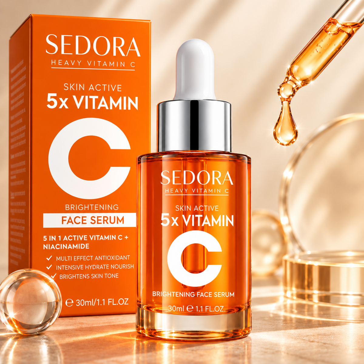 Vitamin C Face Serum – Brightening & Hydrating – 30 ml