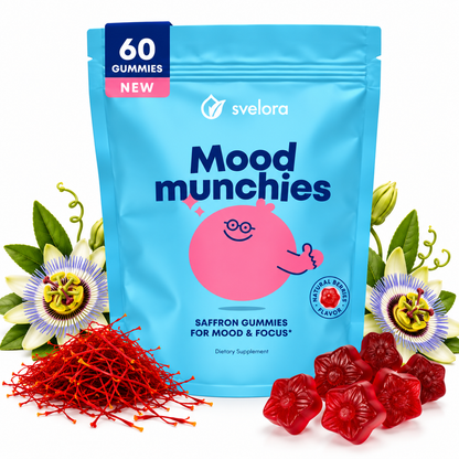 Mood Munchies Saffron Gummies for Kids – Calm, Mood & Focus – 60 Gummies