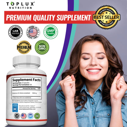 Berberine HCL - 90 Vegetable Capsules