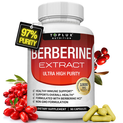 Berberine HCL - 90 Vegetable Capsules