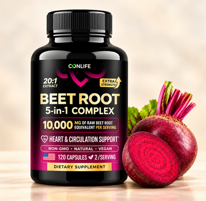 Beet Root 5-in-1 Complex – 10,000mg, 120 Capsules, 60-Day Supply