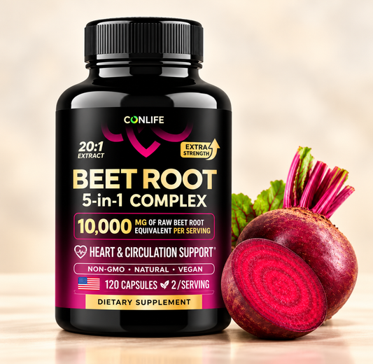 Beet Root 5-in-1 Complex – 10,000mg, 120 Capsules, 60-Day Supply