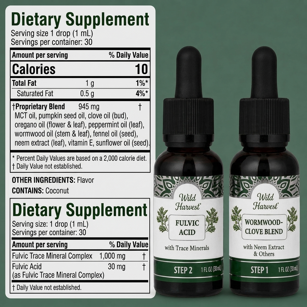 WildHarvest 2-Step Colon Cleanse – a natural herbal formula that supports a cleaner, healthier, and more balanced colon health