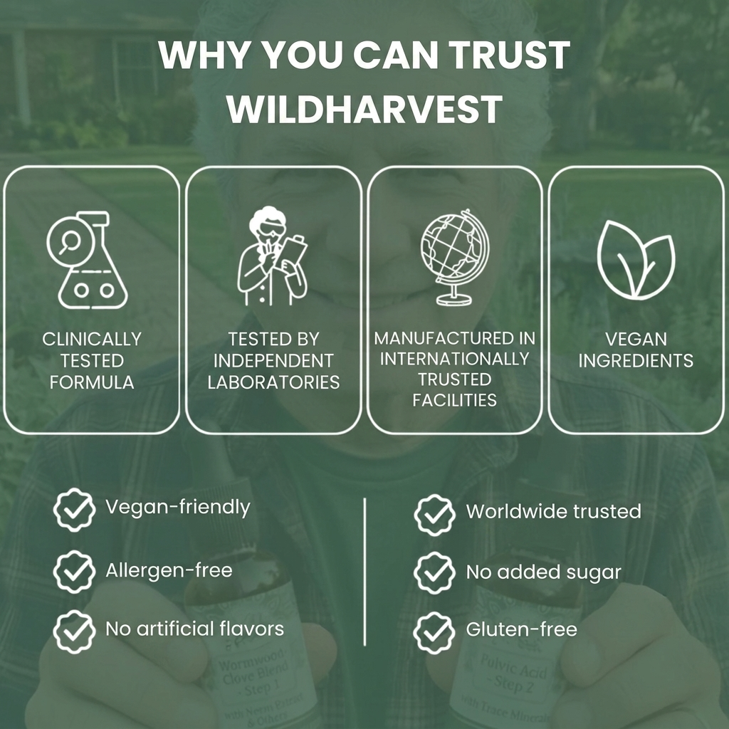 WildHarvest 2-Step Colon Cleanse – a natural herbal formula that supports a cleaner, healthier, and more balanced colon health
