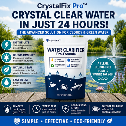 CrystalFix™ Water Clarifier for Ponds & Aquariums