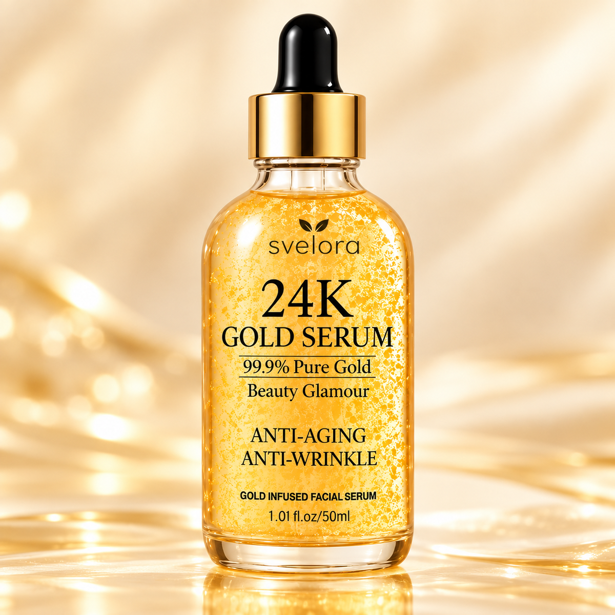 24K Gold Serum – Facial Serum with Hyaluronic Acid & Niacinamide – 50 ml