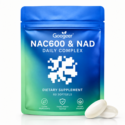 NAC 600mg + NAD Daily Complex – 60 Softgels | Dietary Supplement