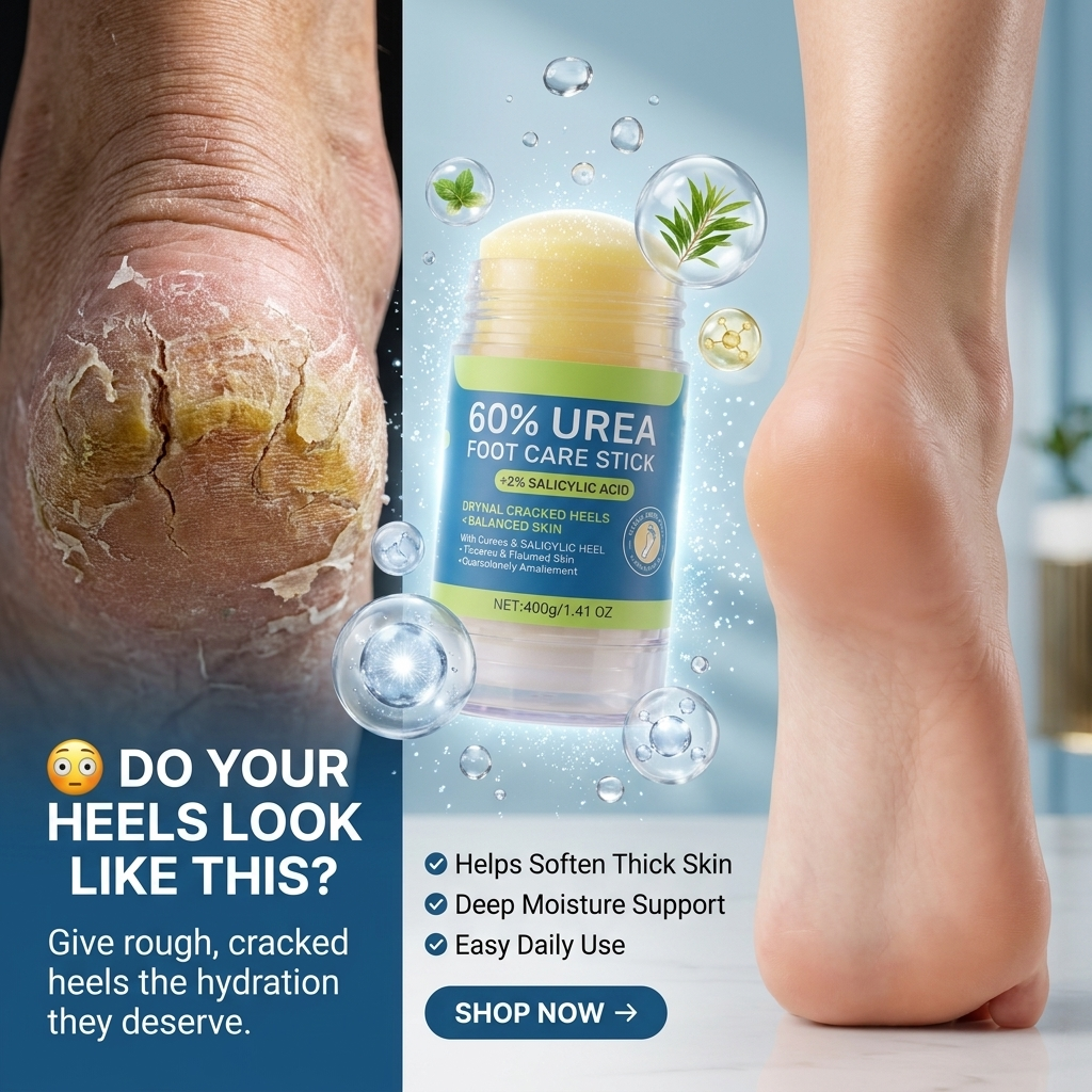 PureFoot 60% Urea Foot Repair Stick for Dry & Cracked Heels