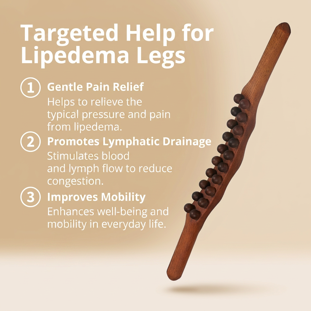 Wooden Lymphatic Massage Therapy Stick