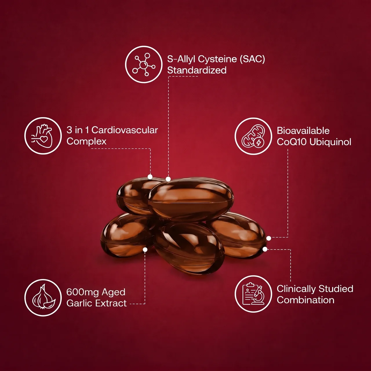 VitalCore Aged Odorless Garlic + CoQ10