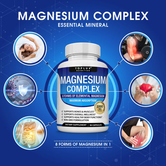 Magnesium Complex – 8 Forms of Magnesium – 90 Capsules
