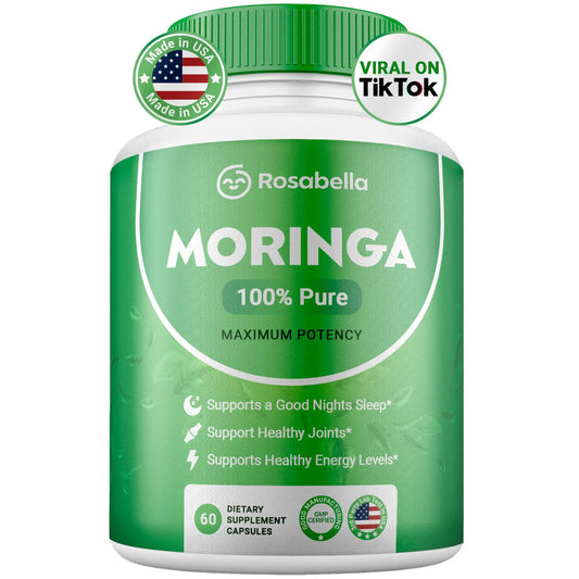 Rosabella Moringa Capsules – Moringa Leaf Powder Supplement – 30 Day Supply