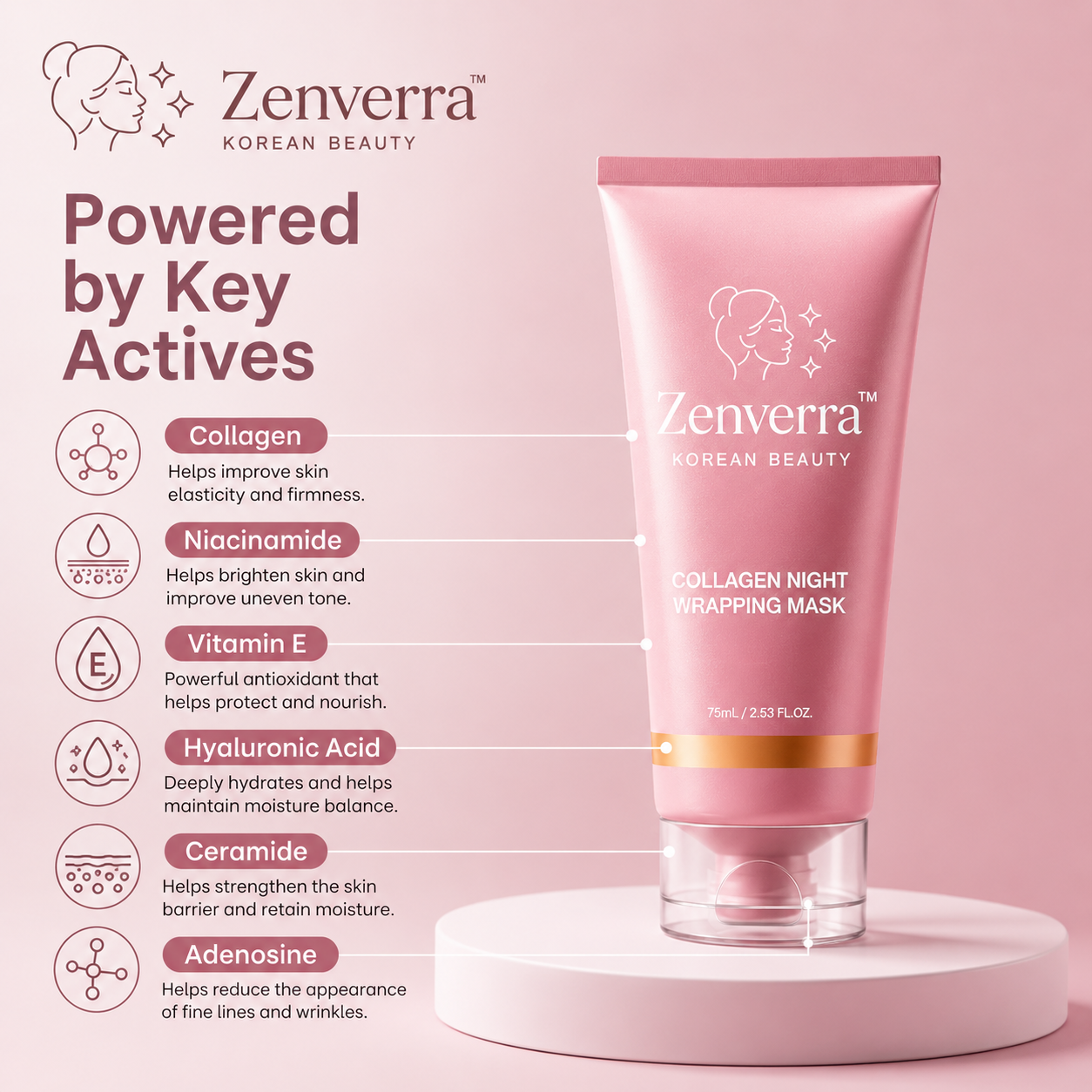 Zenverra™ Collagen Night Wrapping Mask