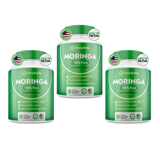Rosabella Moringa Capsules – Moringa Leaf Powder Supplement – 30 Day Supply