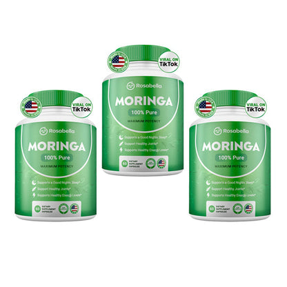 Rosabella Moringa Capsules – Moringa Leaf Powder Supplement – 30 Day Supply