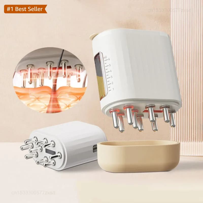 Electric Hair Oil Applicator & Scalp Massager – 6ml Rechargeable Scalp Care Device | RootInfuse™