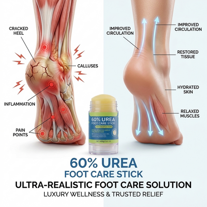 PureFoot 60% Urea Foot Repair Stick for Dry & Cracked Heels